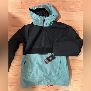 Volcom Black and Mint Ski & Snow Jacket